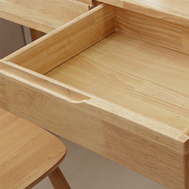 17.71" Wide Vanity Table with 2 Storage Drawer Wooden Flip-Top Makeup Table