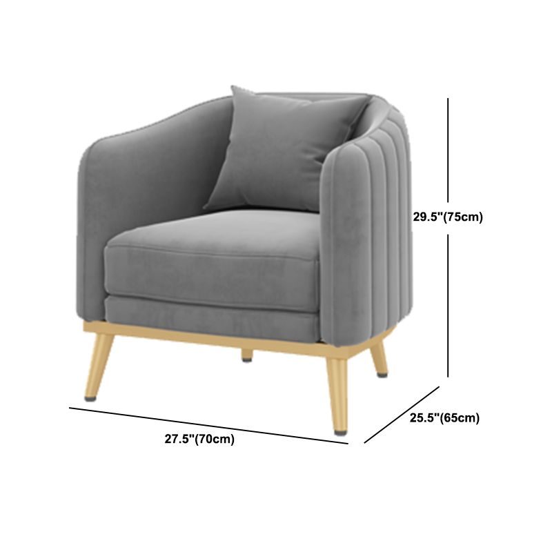 25.59" W x 29.52" H Sloped Arm Sofa Contemporary Standard Sofa with Tight Back