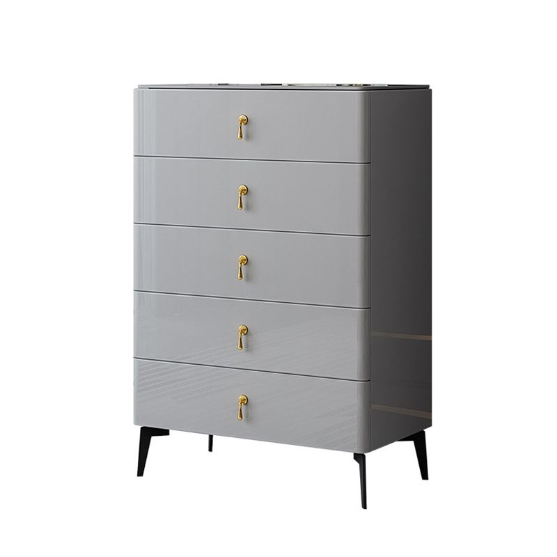 Contemporary 34.65'"/41.73" Tall Wooden Chest, Rectangle Accent Chest with Drawers