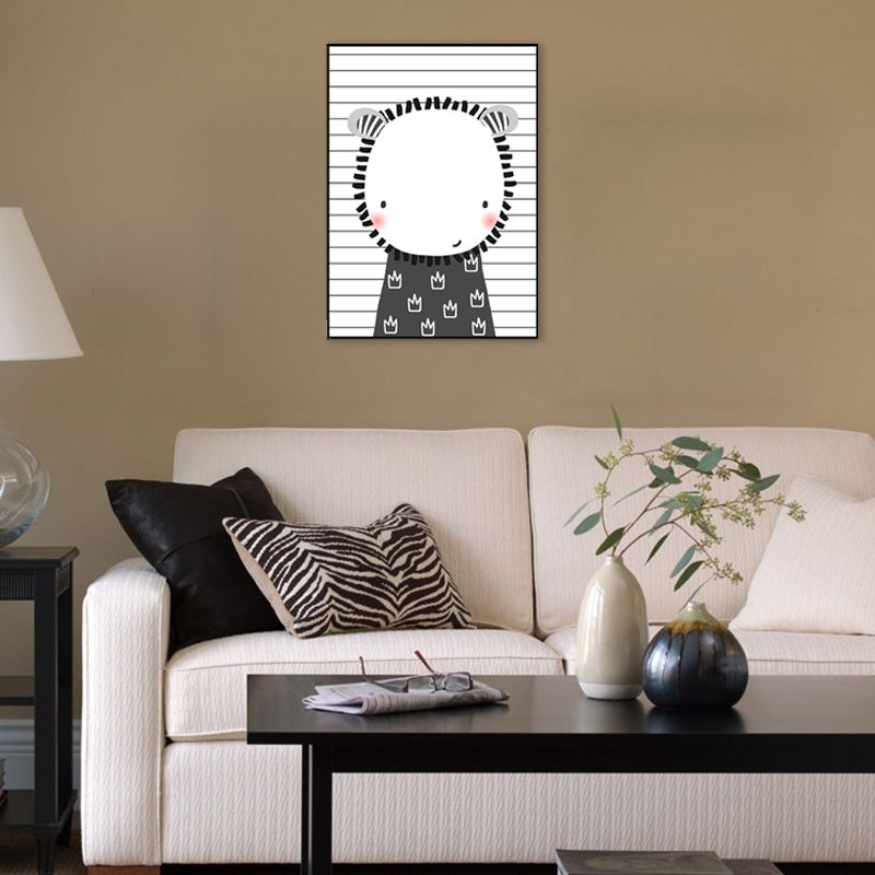 Cartoon Animals Painting Children's Art Canvas Wall Art Decor, Multiple Sizes Options