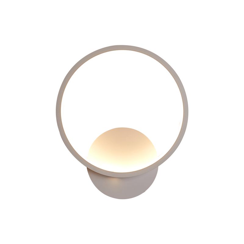 1-Light Modern Wall Sconce Geometric LED Wall Light with Metal for Living Room