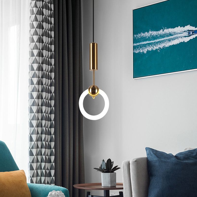 LED contemporain Light Light Simple Linear Pending Lighting Fixtures pour chambre à coucher