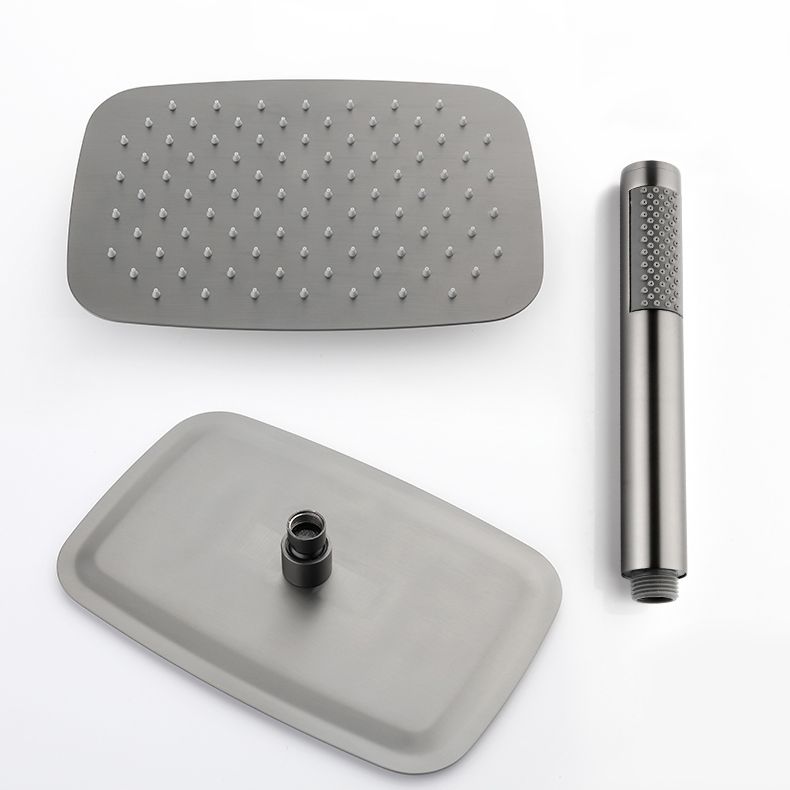 Wall Mounted Shower System Grey Knob Handle Shower System with Hand Shower