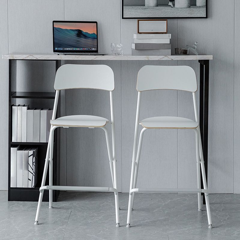 Wood Folding Bar & Counter Stool Modern Low Back Footrest Indoor Bar Stool