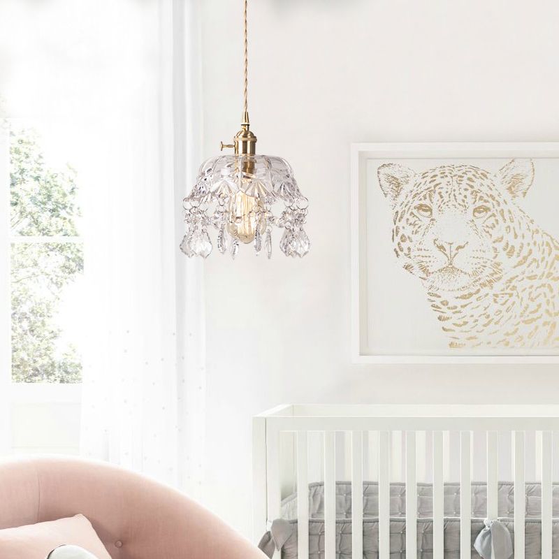 Modern Hanging Light Glass Shade Pendant Lighting Fixture for Sitting Room