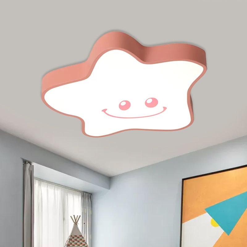 Star Nursery Apparecchio da soffitto in acrilico LED Cartoon Illuminazione da incasso in luce calda/bianca