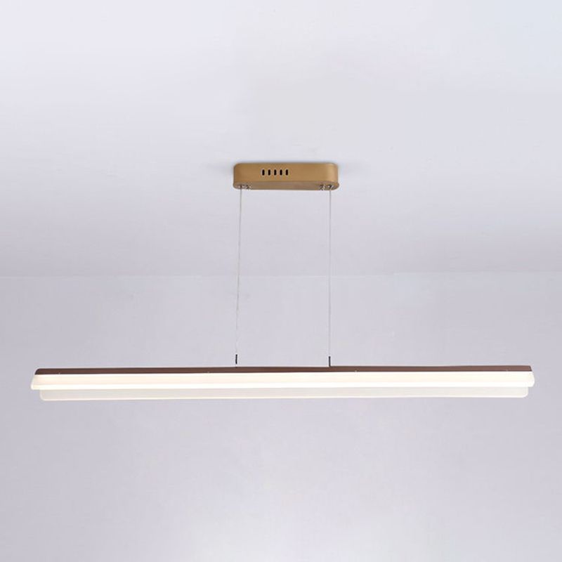 Simple LED Island Light Modern Style Metal Hanging Light for Dining Room