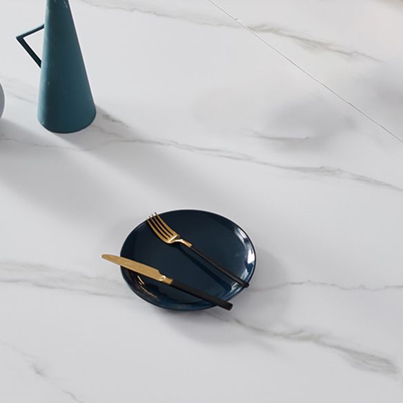 Modern Kitchen Sintered Stone Furniture of Standard Height Space-Saving Dining Room Table Set