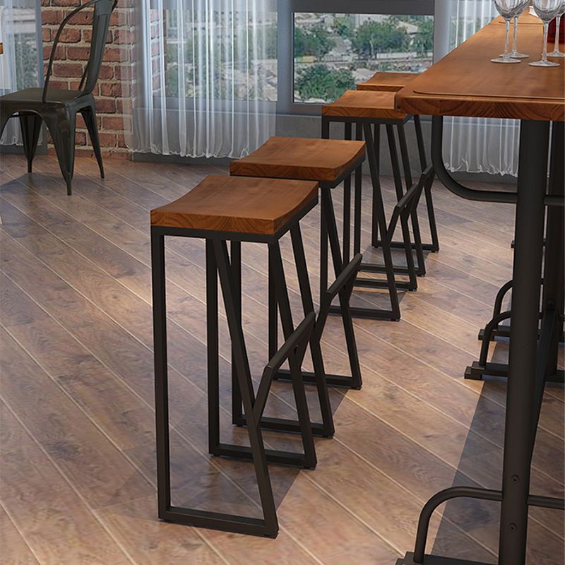 Glam 1/2/5/7 Pieces Counter Height Set Rectangle Trestle Bar Stool and Table Set