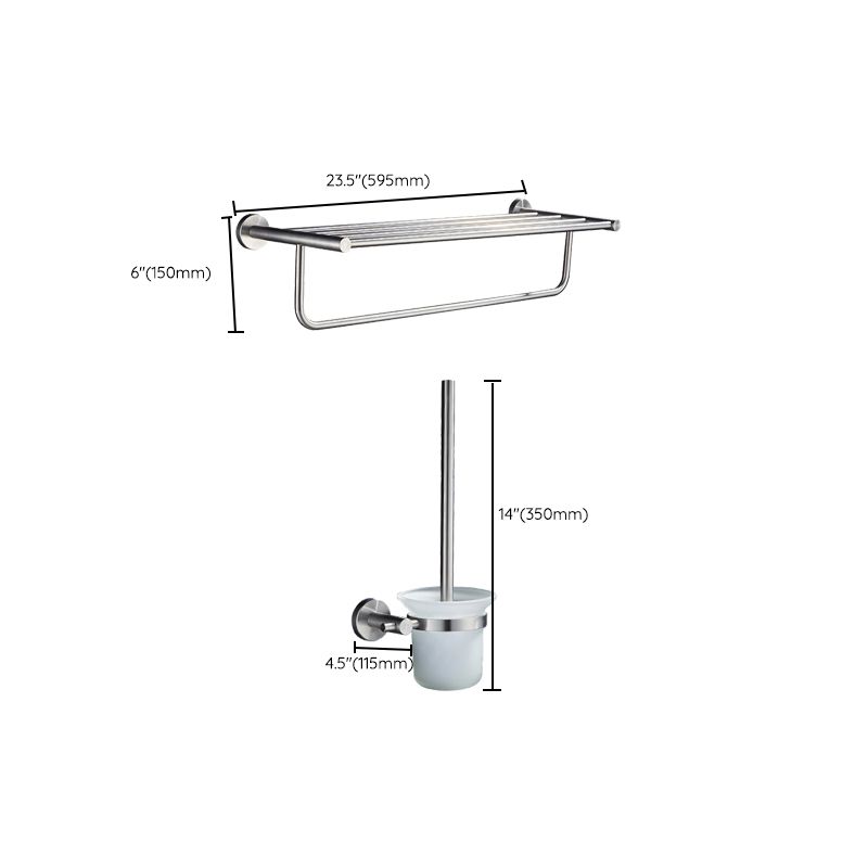 Chrome Traditional Bathroom Hardware Set Stainless Steel Bathroom Set