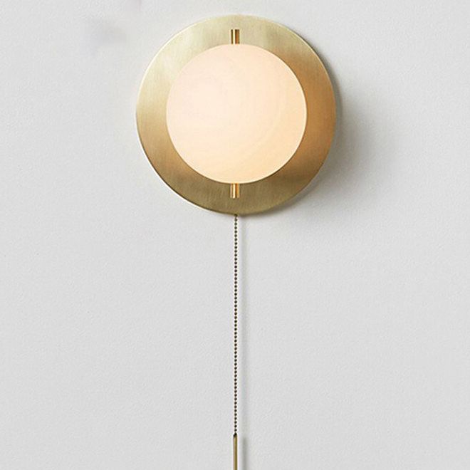 Metall runde Wandlampen moderner Stil 1 leichte Leuchtenleuchten