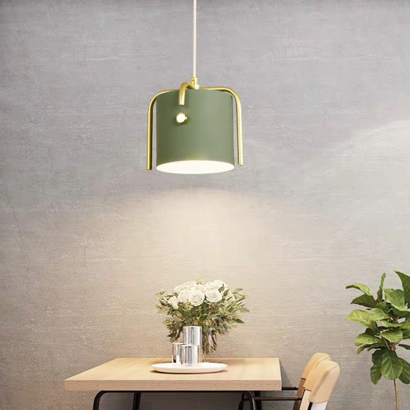 Cylindre Métal Éclairage Down Pendant Simplicité Pendre Éclairage pour restaurant