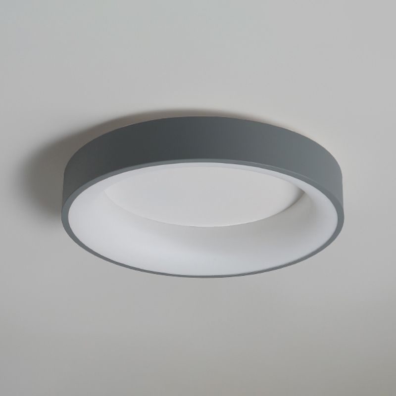 Nouveau Luminaire LED affleurant à tambour moderne 1 luminaire de plafond en acrylique pour