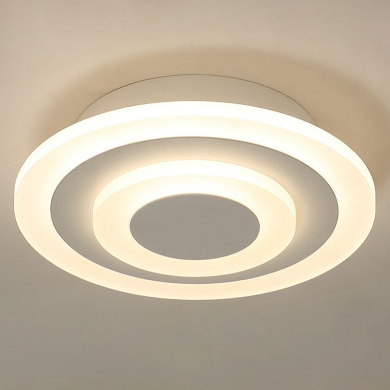 Lámpara de techo empotrada LED de estilo moderno acrílico con luz empotrada de pasillo geométrico