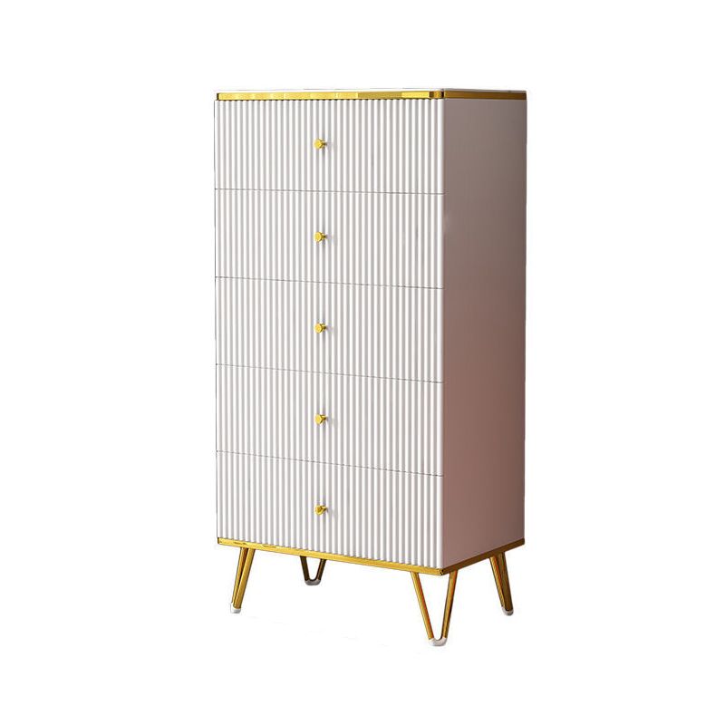 White Accent Chest 15.74" Wide Chest with Drawers, Water Resistant