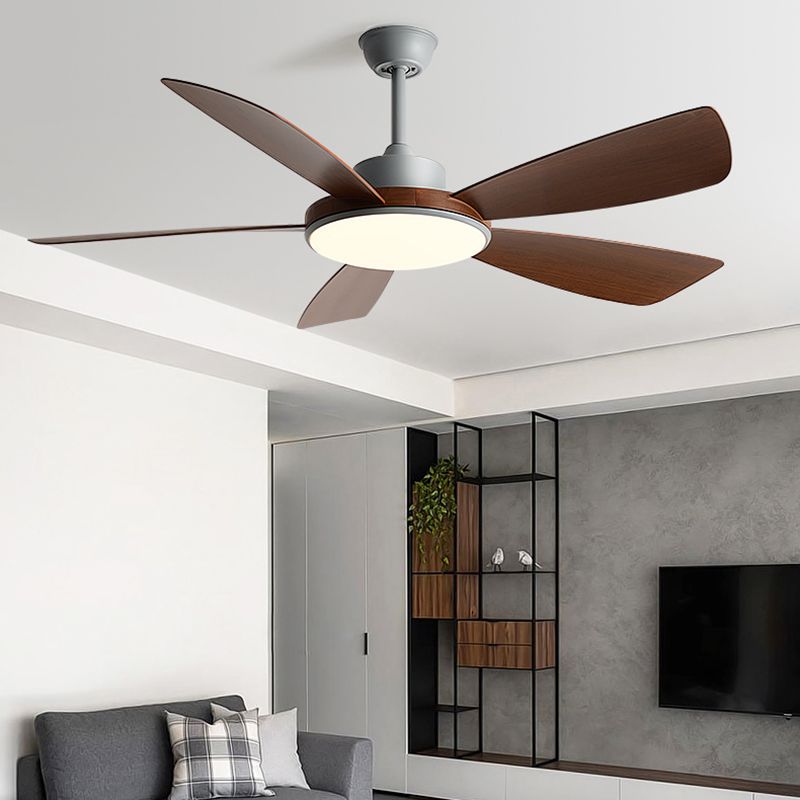 Unique Shape Ceiling Fan Light Kids Style Metal 1 Light Ceiling Fan Light Fixture