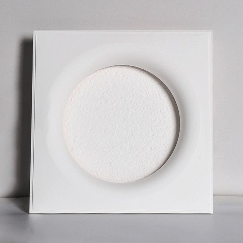 1 Light Circular Flush Mount Wall Sconce Contemporary Wall Light Sconces