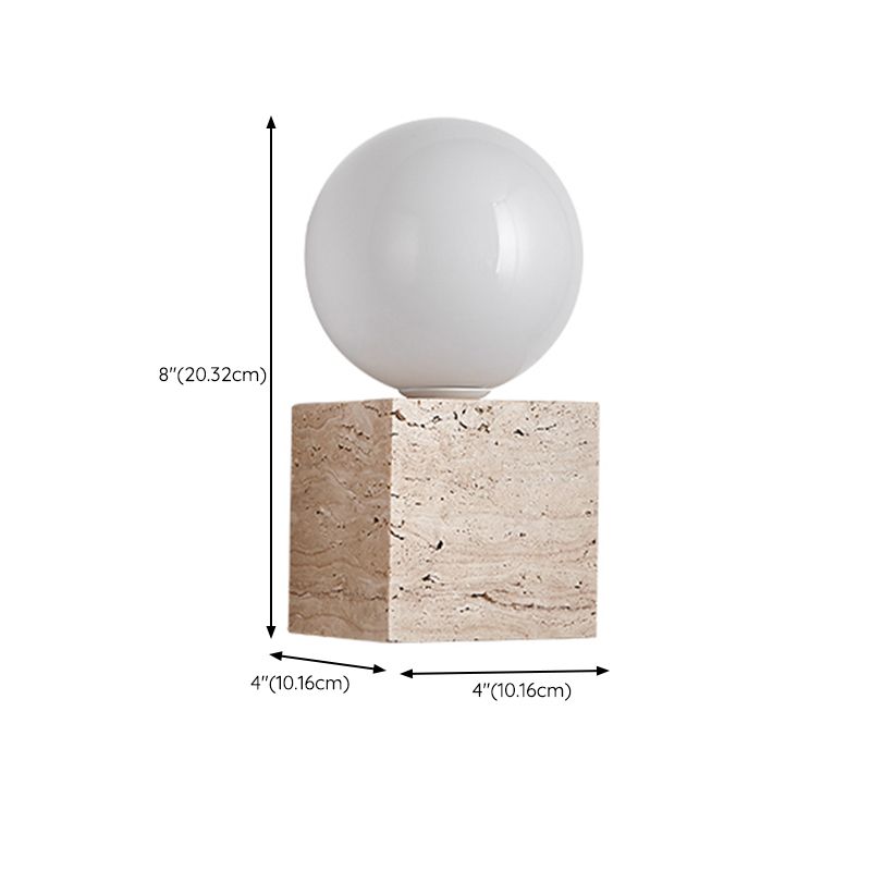 Contemporary White Shade Wall Sconce Lighting Glass Shade Wall Lamp for Bedroom