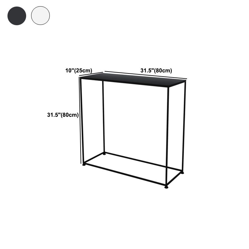 Contemporary Hall Metal Console Table Rectangle Frame Console Accent Table