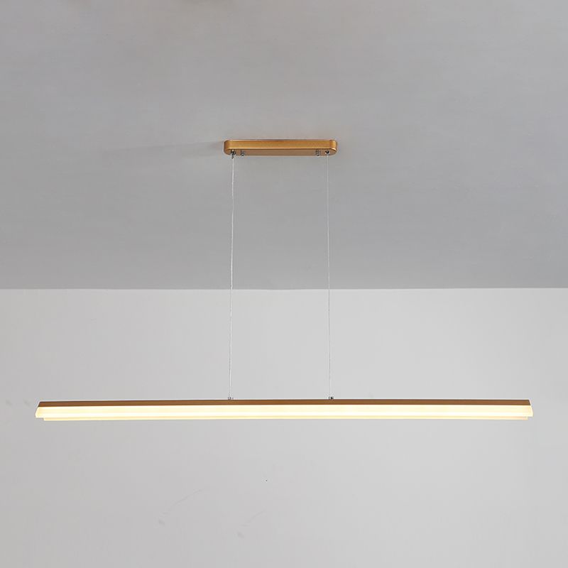 Lineair eiland hanglamp modern metalen metalen licht hanglampje