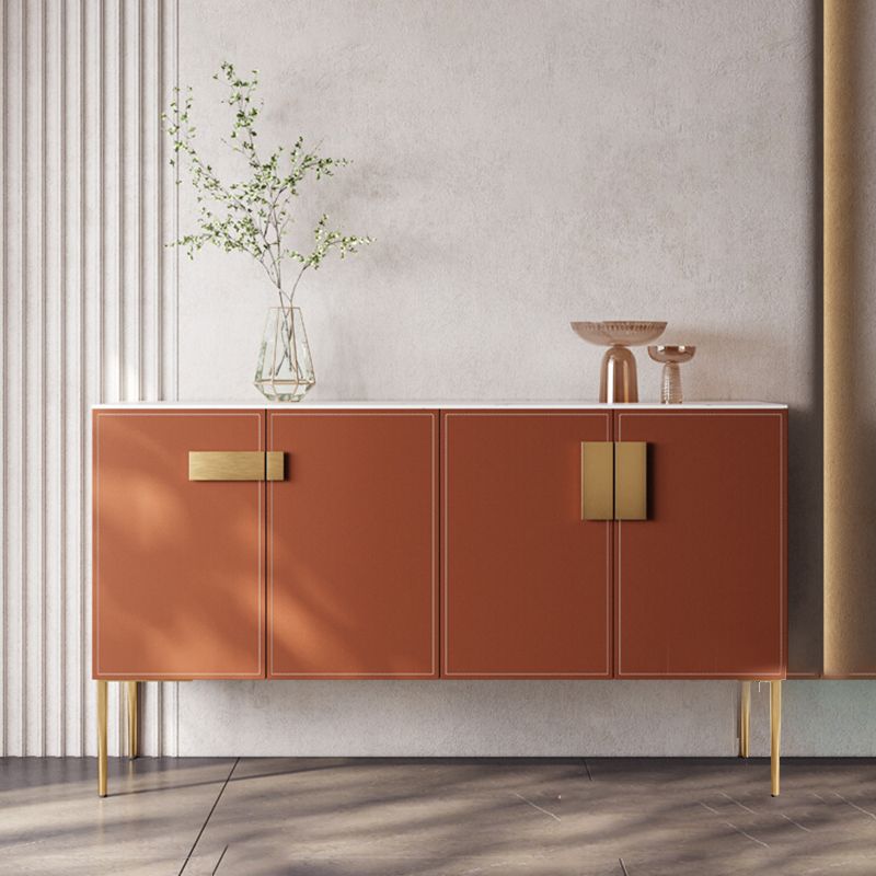 Modernism Stone Sideboard Table Cabinets Included Sideboard for Living Room