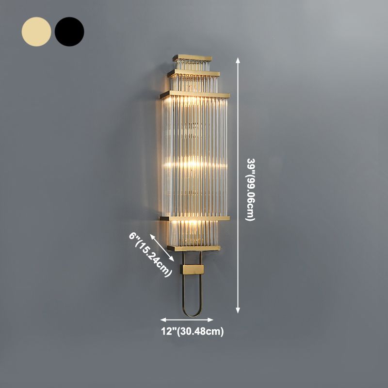 Éclairage mural géométrique en verre moderne Multi lumineux luminaire mural