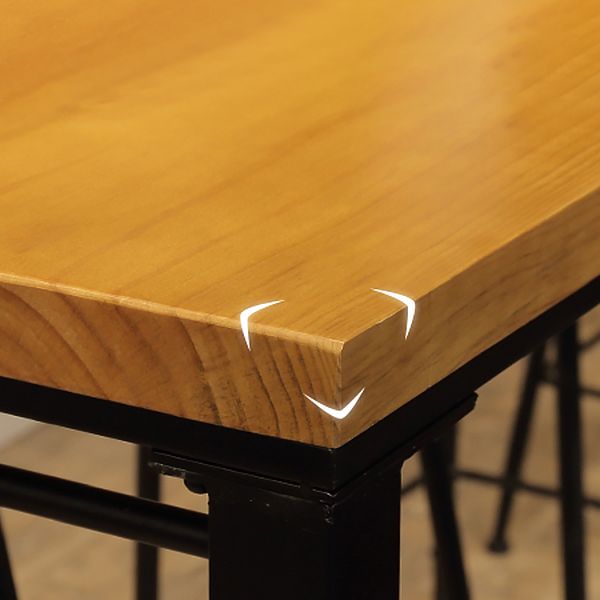 Industrial Footrest Table and Stool Set 1/2/9 Pieces Coffee Shop Bar Table Set