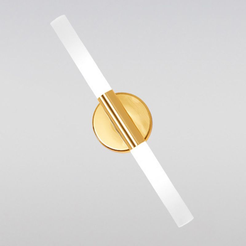 Modern Wall Lighting Fixtures 2 Light Flush Mount Wall Sconce for Washroom