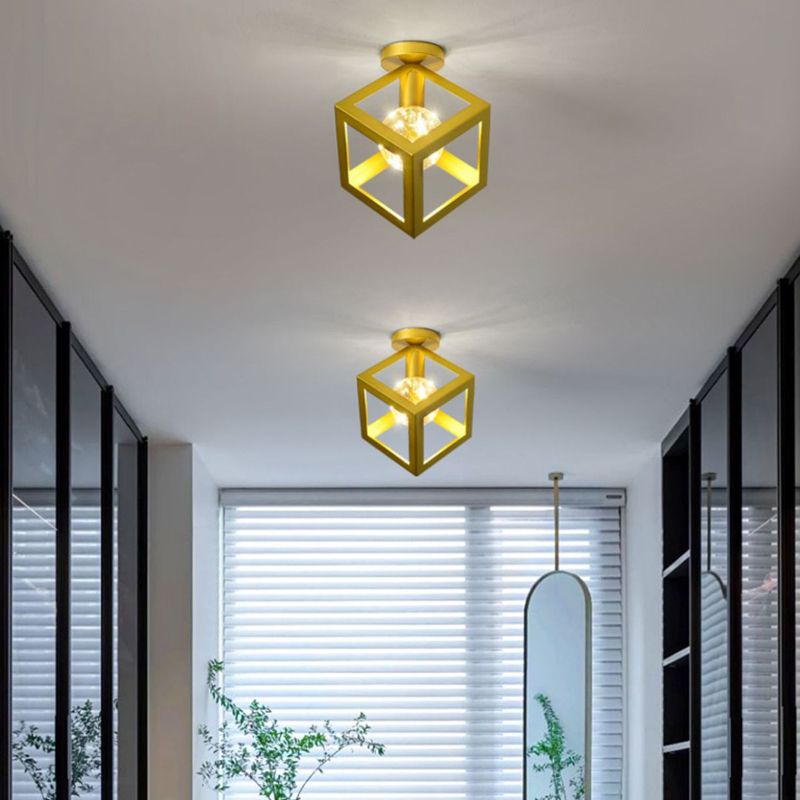 Industriële spoelverlichtingsarmaturen Geometrische metalen 1 lichtspoelmontagelampen
