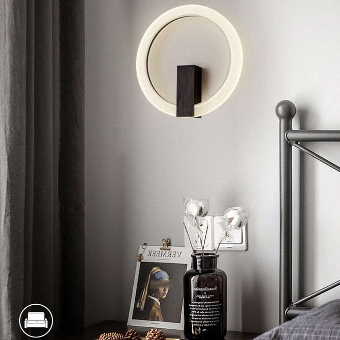 Acrilico Halo Ala Ala a forma di parete Sconcetto Minimalista LED Montate Accensione per camera da letto