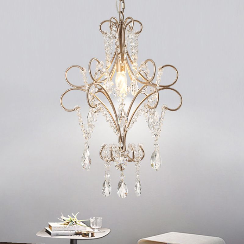 PRISTA PRISTA DI METALE LAMPAGGIO IN APPENDAMENTO RETRO 1 BULB BRANDA ALLIMINE A PENDENTE A BUSCINE CON IL CROVALO