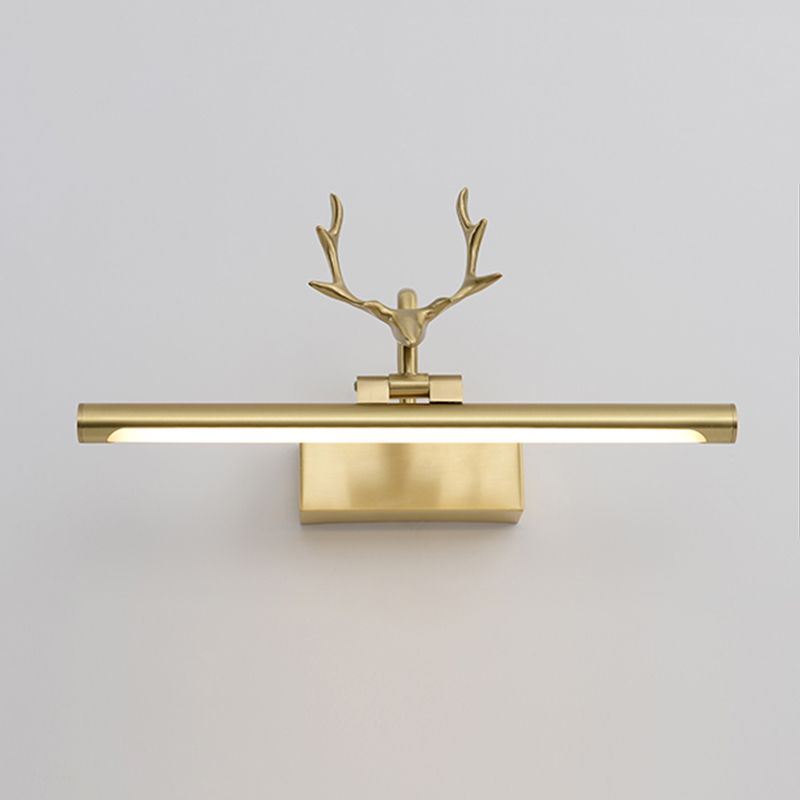 Mid-Century Luxury Style Linear Wall Mounted Vanity Lights Metal Vanity Lighting Fixtures for Bathroom