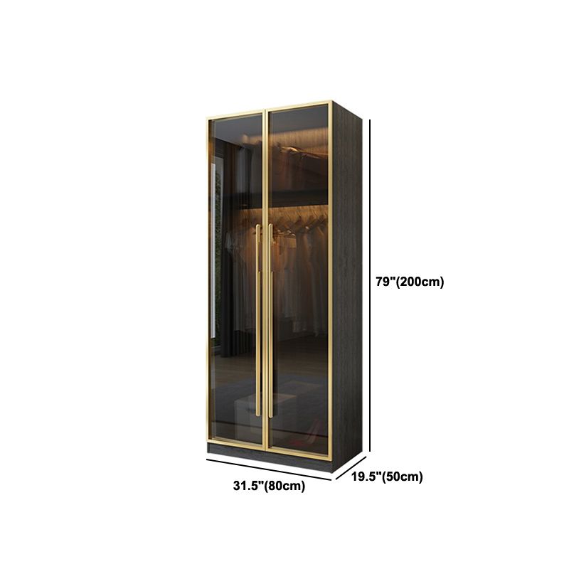 Modern Wardrobe Closet With Drawer Hinged Wardrobe Armoire for Home