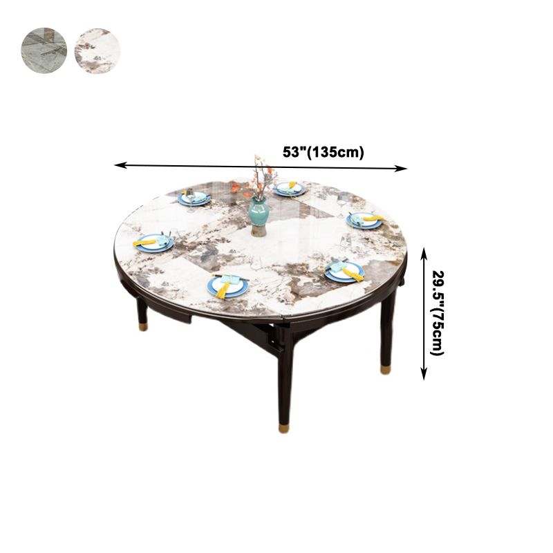 Glam Round Sintered Stone Table StrENDeerbare standaard eettafel voor keuken