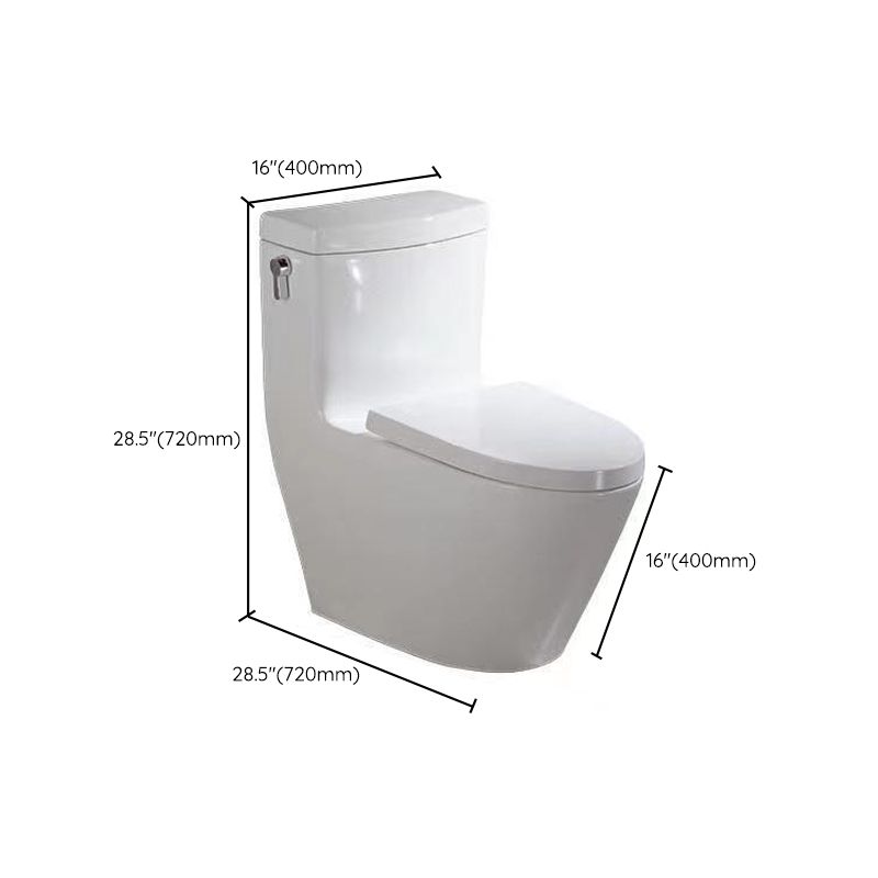 Porcelain Siphon Jet Toilet Floor Mounted One Piece Toilet Urine Toilet