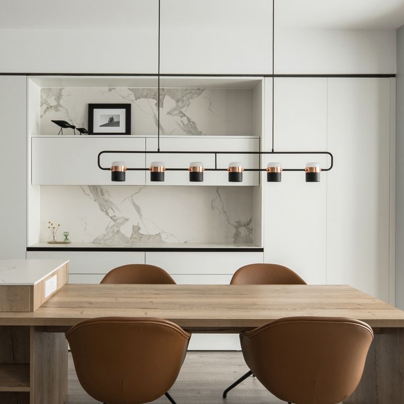 Contemporary Pendant Lights Cylinder Hanging Lights for Kitchen Island