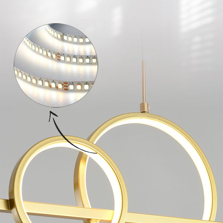 Modern Straight Bars Island Chandelier Lights Metal Island Lighting