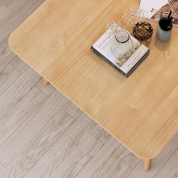 Simplicity Rectangle Dining Room Table Pine Solid Wood Table with 4 Legs