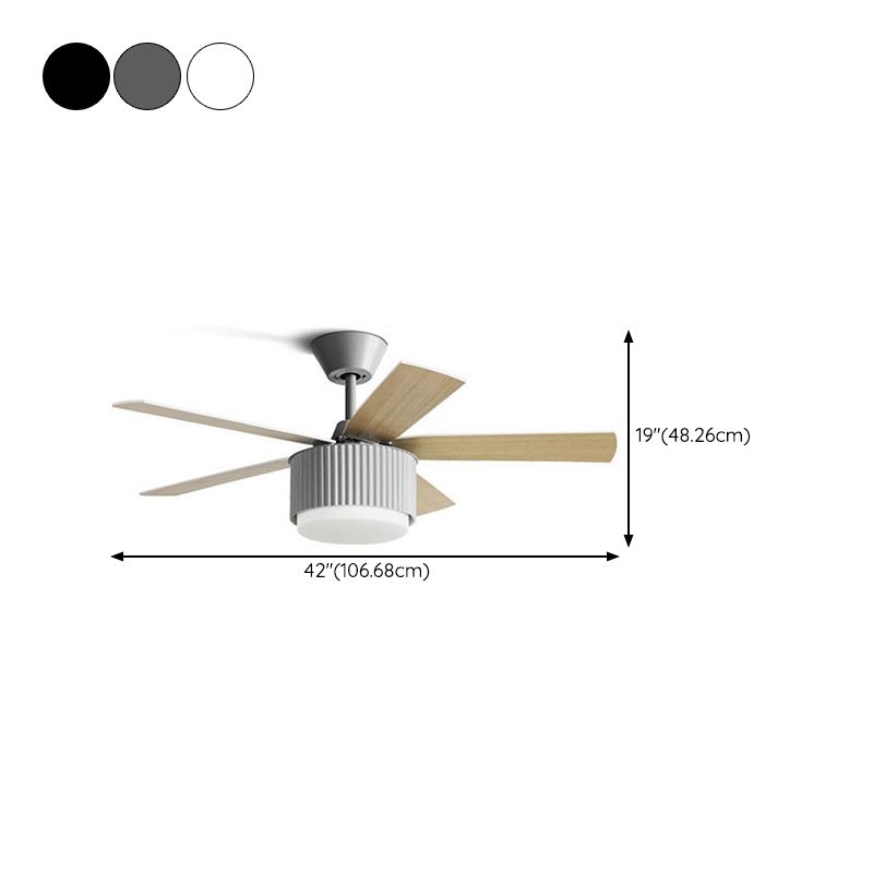 Metal Fan Shape Ceiling Fans Kid Style 1 Light Ceiling Mount Fan Fixture for Living Room