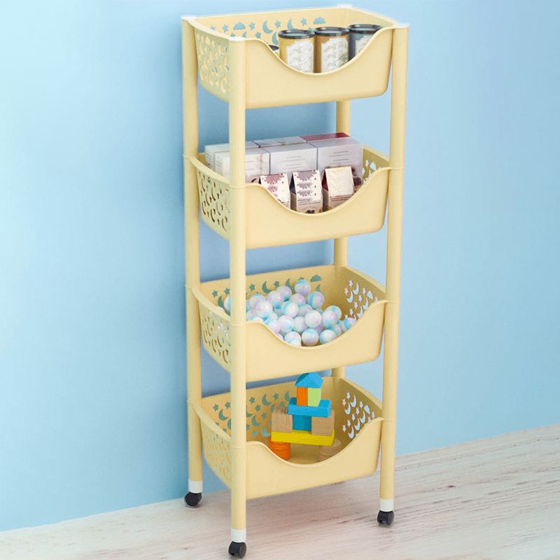 Modern Antique Finish Shelf Bookcase Plastic Standard Bookshelf with Shelves