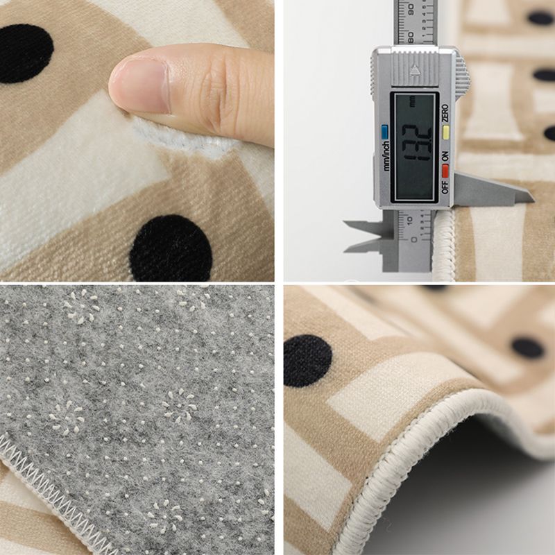 Meerkleurig casual binnentapijt, polyester splitsend printtapijt, antislip binnentapijt voor woondecoratie