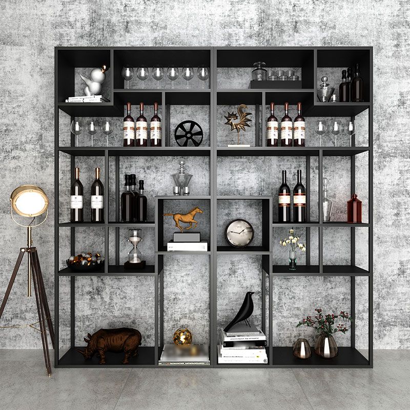 9.84"W Bookshelf Industrial Style Open Back Bookcase for Study Room Home Office