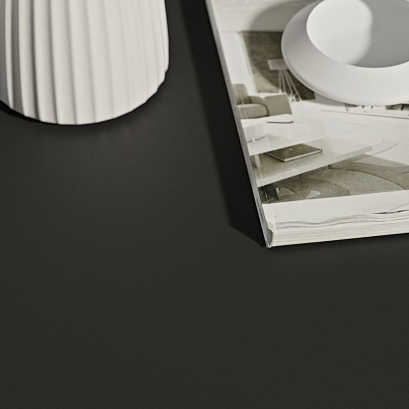 15.7"/18.5"Tall Iron Pedestal White / Black Round Coffee Table