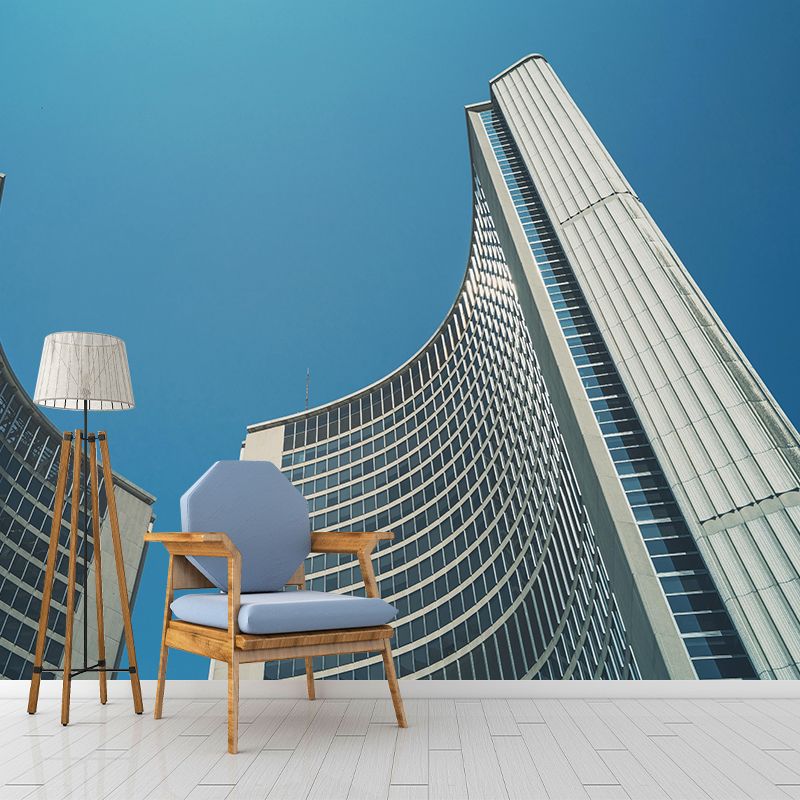 Construction Mural Contemporary Mildew Resistant for Sleeping Room Decor