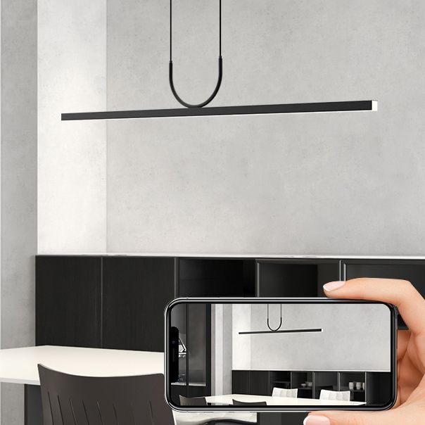 LED Simple Island Hanging Light Modern Island Light with Acrylic Shade for Dining Room