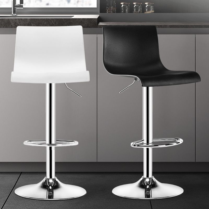 Moderne plastic stoelen Barstool Roterende tillend metalen barkruk voor binnen
