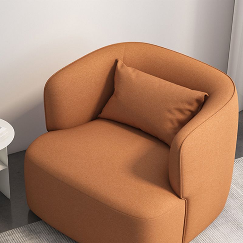 33.46" Wide Barrel Chair Recessed Arms Included Chair for Living Room