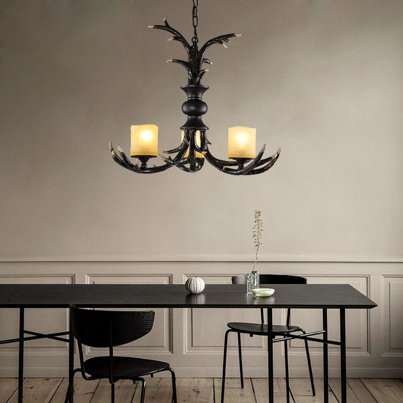 3/5 Bulbes Résine Chandelier Éclairage