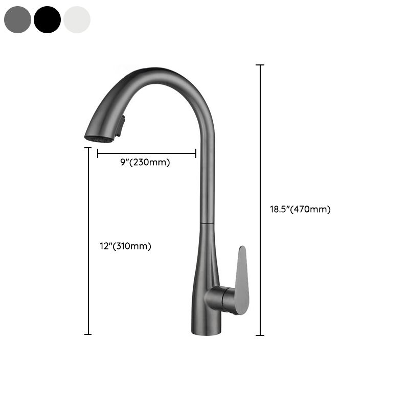 High Arc Kitchen Faucet Touch Sensor Swivel Spout with Pull Out Sprayer