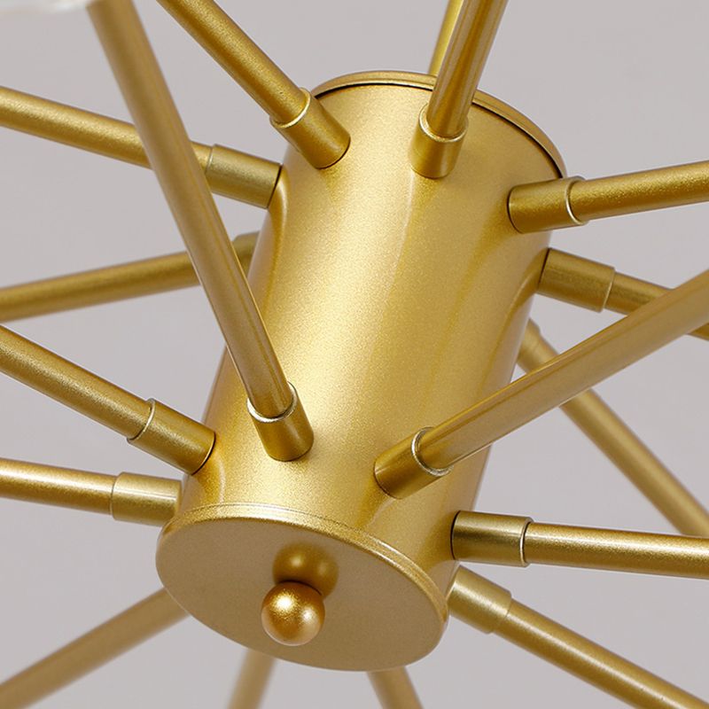 Gold Glass Hanging Pendant Lights Contemporary Hanging Lamps for Living Room